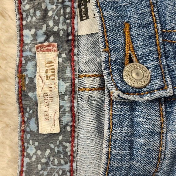 Levi's 550 Relax Shorts Women's Size 18 Denim Blue Jean - Picture 7 of 13